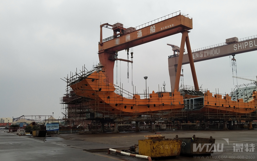 微特舟山300T造船龍門吊監控項目順利驗收